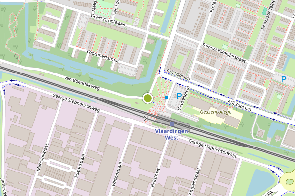 Ambulance-melding op dr. Wiardi Beckmansingel, Vlaardingen op 4 mei, kaart-overzicht