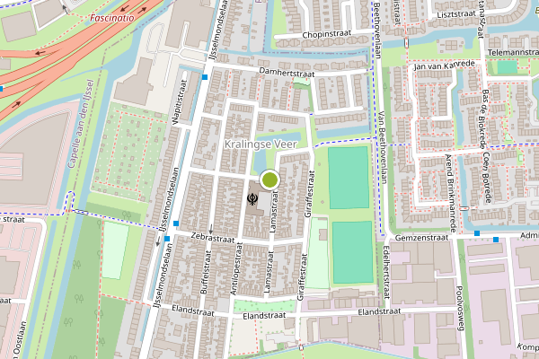 Ambulance-melding op Ottergracht, Rotterdam op 17 juni, kaart-overzicht