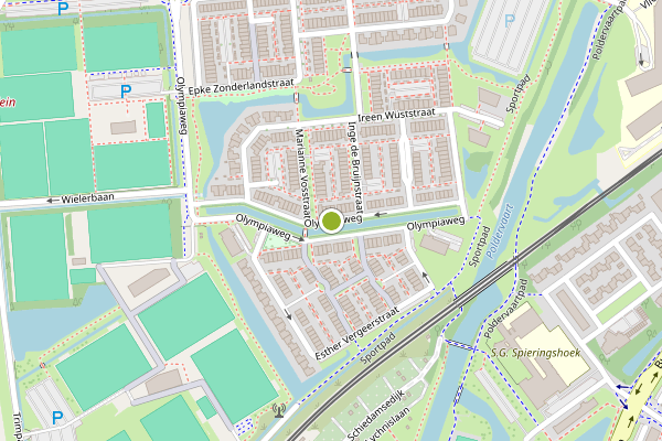 Ambulance-melding op Olympiaweg, Schiedam op 16 juni, kaart-overzicht