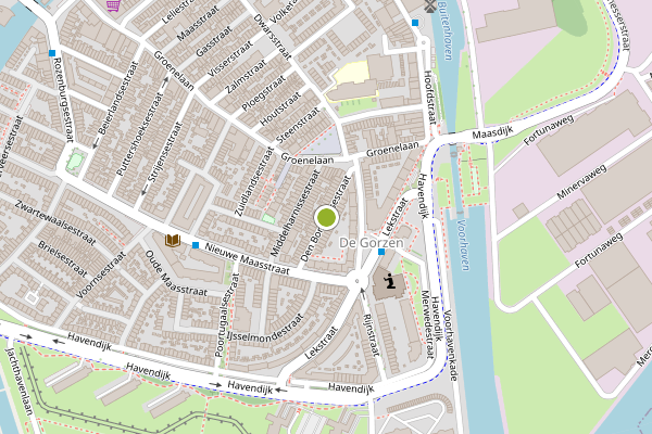 Ambulance-melding op Den Bommelsestraat, Schiedam op 16 juni, kaart-overzicht