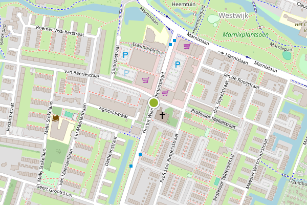 Ambulance-melding op dr. Wiardi Beckmansingel, Vlaardingen op 17 juni, kaart-overzicht