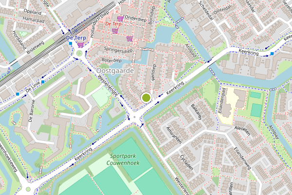 Ambulance-melding op Damsterdiep, Capelle aan den IJssel op 4 mei, kaart-overzicht