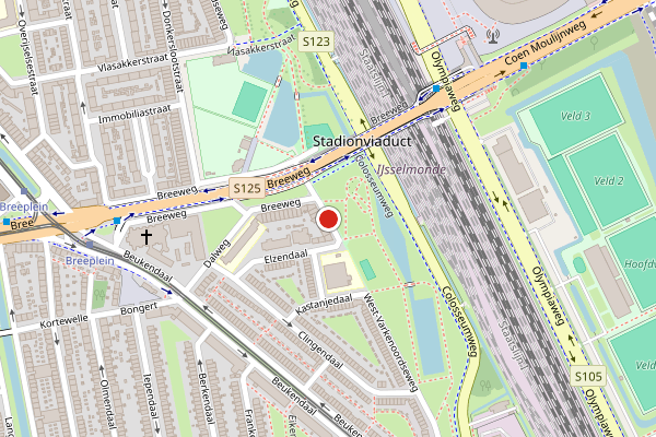 Brandweer-melding op West-Varkenoordseweg, Rotterdam op 18 juni, kaart-overzicht