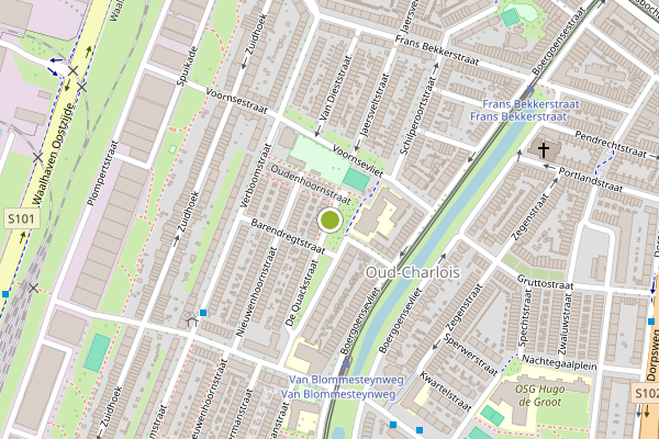 Ambulance-melding op De Quackstraat, Rotterdam op 17 juni, kaart-overzicht