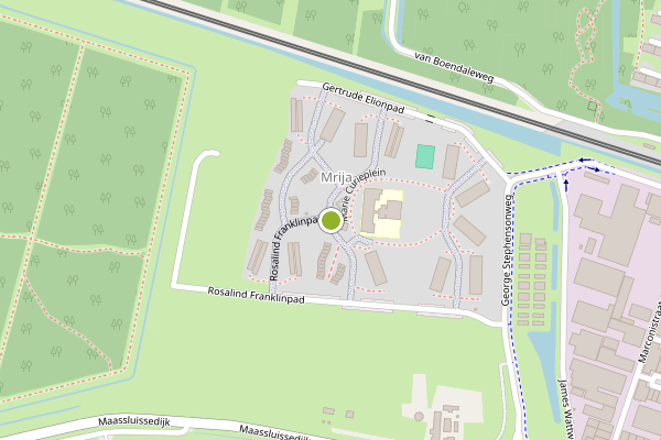 Ambulance-melding op Marie Curieplein, Vlaardingen op 17 juni, kaart-overzicht