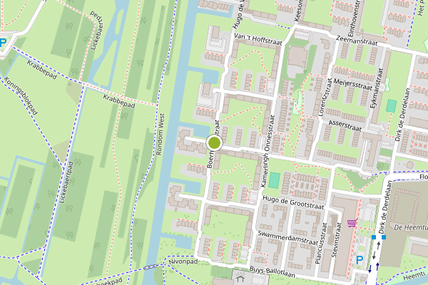 Ambulance-melding op Boerhaavestraat, Vlaardingen op 17 juni, kaart-overzicht