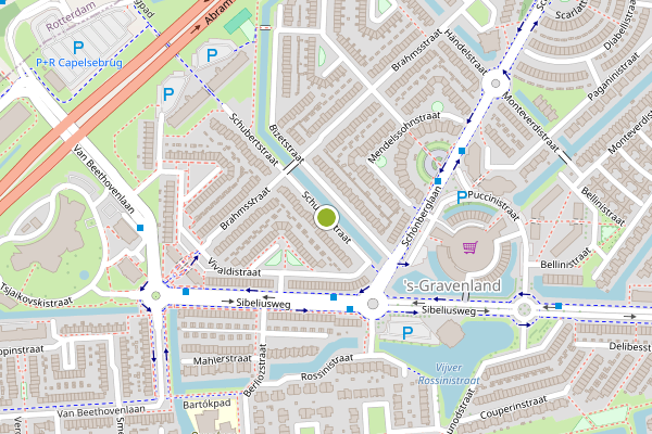 Ambulance-melding op Schubertstraat, Capelle aan den IJssel op 17 juni, kaart-overzicht