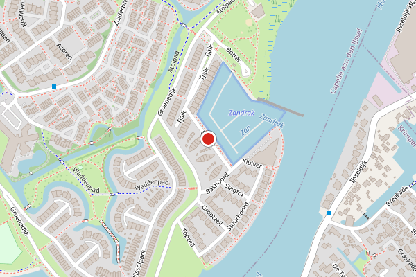 Brandweer-melding op Boeier, Capelle aan den IJssel op 17 juni, kaart-overzicht