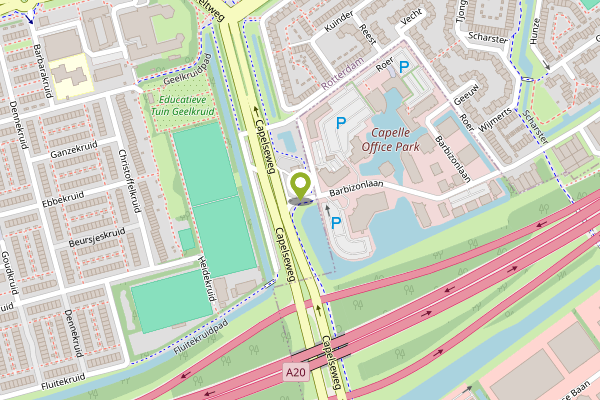 Ambulance-melding op Capelseweg, Rotterdam op 4 mei, kaart-overzicht