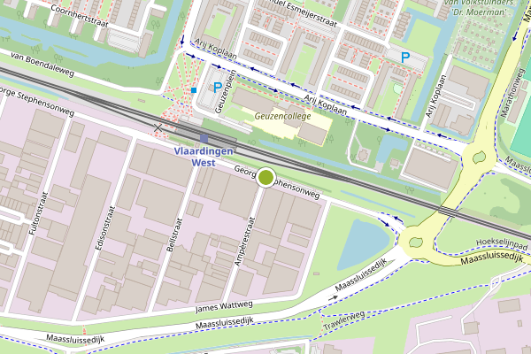Ambulance-melding op George Stephensonweg, Vlaardingen op 4 mei, kaart-overzicht