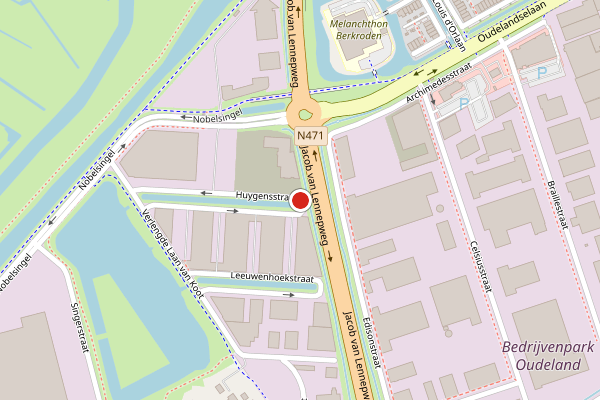 Brandweer-melding op Huygensstraat, Berkel en Rodenrijs op 18 juni, kaart-overzicht