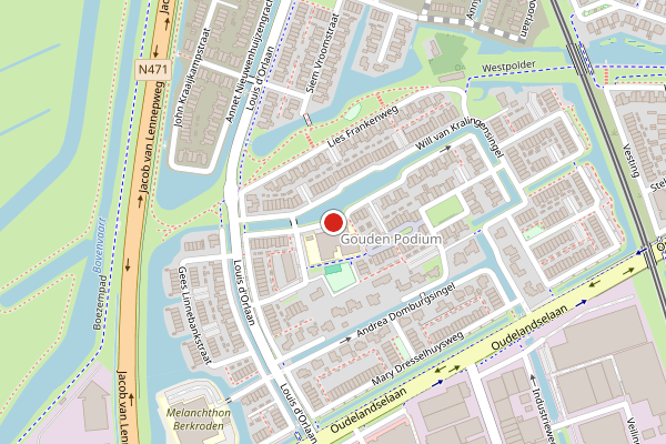 Brandweer-melding op Theo d'Orsingel, Berkel en Rodenrijs op 18 juni, kaart-overzicht