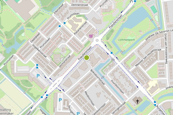 Ambulance-melding op Boksdoornpark, Ridderkerk op 18 juni, kaart-overzicht