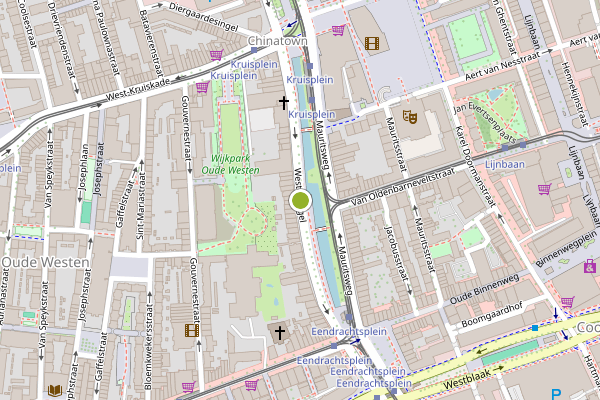 Ambulance-melding op Westersingel, Rotterdam op 19 juni, kaart-overzicht