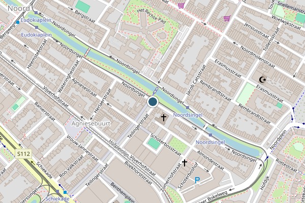 Politie-melding op Noordsingel, Rotterdam op 19 juni, kaart-overzicht