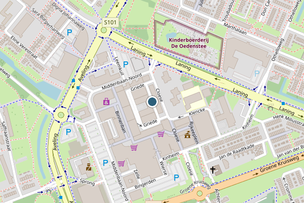 Politie-melding op Eeze, Hoogvliet op 19 juni, kaart-overzicht