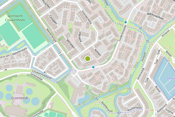 Ambulance-melding op Carolinen, Capelle aan den IJssel op 19 juni, kaart-overzicht