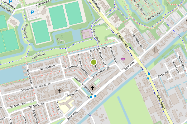 Ambulance-melding op Ranonkelstraat, Capelle aan den IJssel op 18 juni, kaart-overzicht