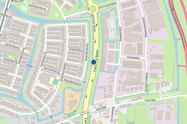Politie-melding op Carnisser Baan, Barendrecht op 18 juni, kaart-overzicht