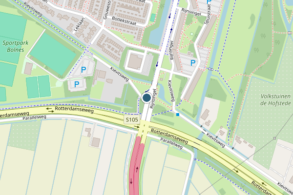 Politie-melding op Kievitsweg, Ridderkerk op 18 juni, kaart-overzicht