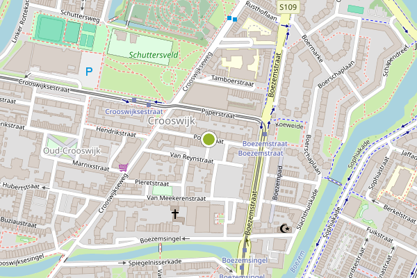 Ambulance-melding op Pootstraat, Rotterdam op 20 juni, kaart-overzicht