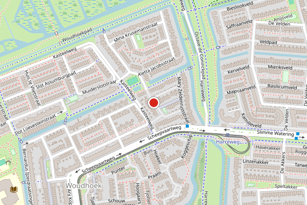 Brandweer-melding op Carry Pothuisstraat, Schiedam op 20 juni, kaart-overzicht