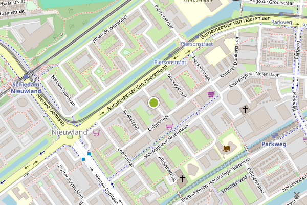Ambulance-melding op Van Tienhovenstraat, Schiedam op 19 juni, kaart-overzicht