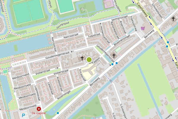 Ambulance-melding op Ericaplein, Capelle aan den IJssel op 19 juni, kaart-overzicht