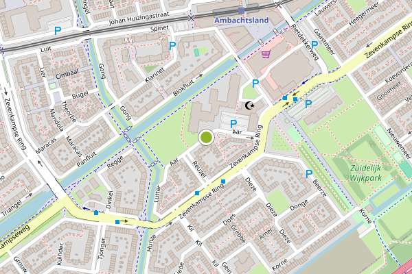 Ambulance-melding op Aar, Rotterdam op 20 juni, kaart-overzicht