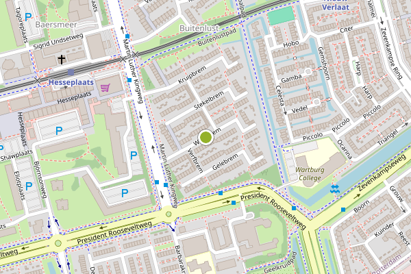 Ambulance-melding op Wittebrem, Rotterdam op 20 juni, kaart-overzicht