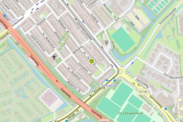 Ambulance-melding op Hogehof, Rotterdam op 20 juni, kaart-overzicht