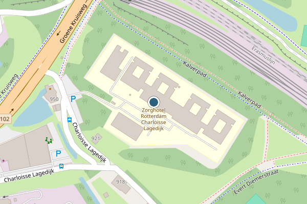Politie-melding op Charloisse Lagedijk, Rotterdam op 20 juni, kaart-overzicht