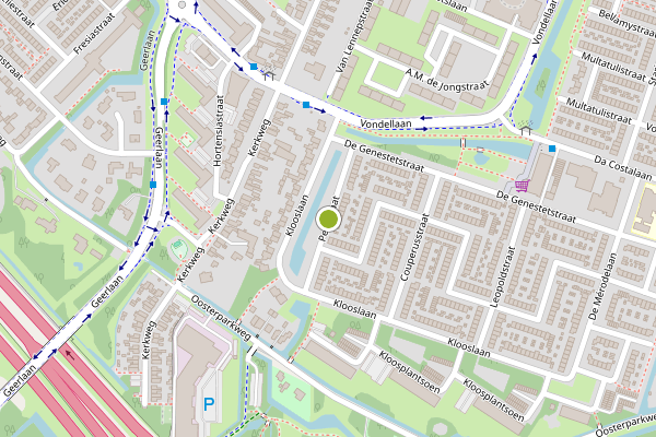 Ambulance-melding op Perkstraat, Ridderkerk op 20 juni, kaart-overzicht