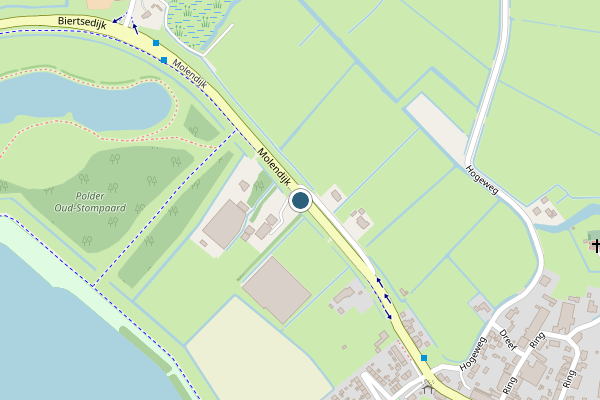 Politie-melding op Molendijk, Simonshaven op 20 juni, kaart-overzicht