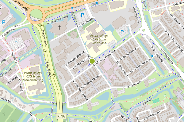 Ambulance-melding op Zinkseweg, Spijkenisse op 20 juni, kaart-overzicht
