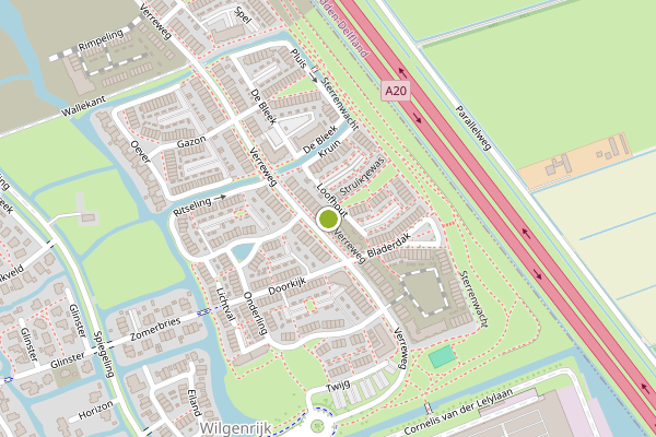 Ambulance-melding op Struikgewas, Maassluis op 19 juni, kaart-overzicht