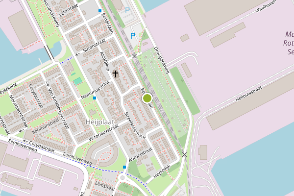 Ambulance-melding op Rondolaan, Rotterdam op 20 juni, kaart-overzicht