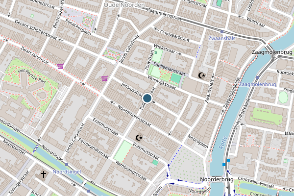 Politie-melding op Tollensstraat, Rotterdam op 20 juni, kaart-overzicht