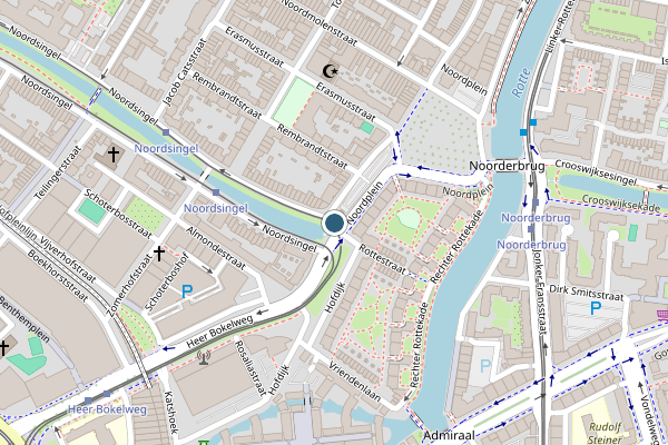 Kaart Rotterdam
