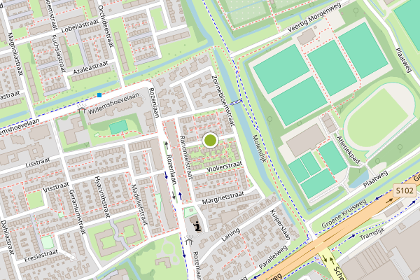 Ambulance-melding op Narcisstraat, Spijkenisse op 20 juni, kaart-overzicht