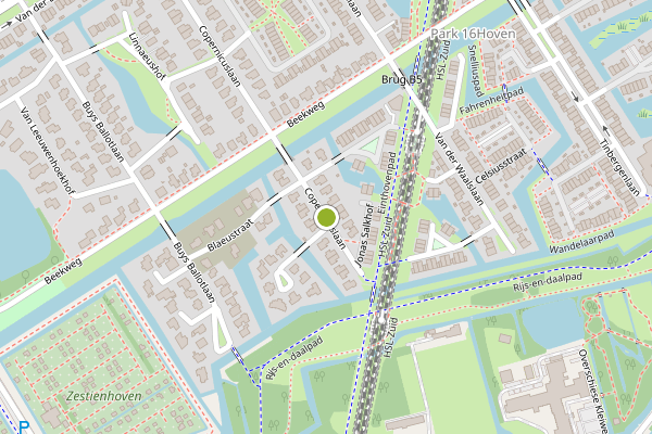Ambulance-melding op Copernicuslaan, Rotterdam op 21 juni, kaart-overzicht