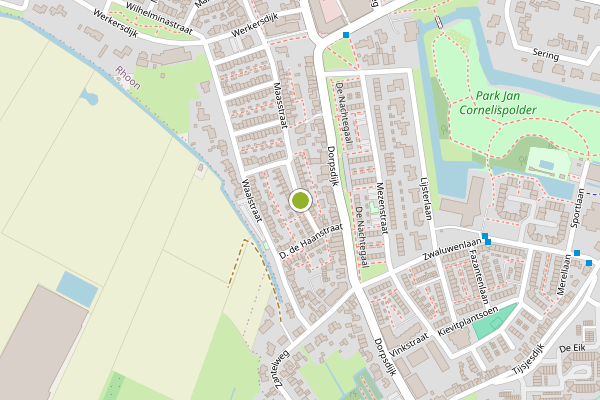 Ambulance-melding op L.G. Molenaarstraat, Rhoon op 20 juni, kaart-overzicht