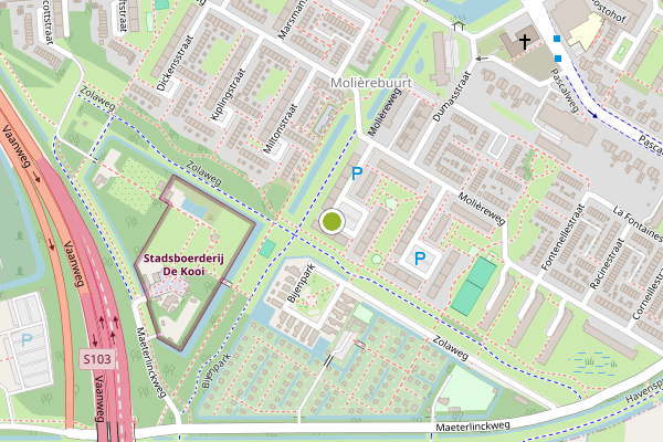 Ambulance-melding op Voltairestraat, Rotterdam op 21 juni, kaart-overzicht