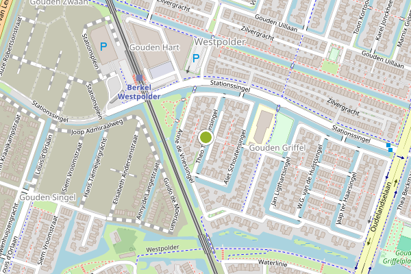 Ambulance-melding op Theo Thijssensingel, Berkel en Rodenrijs op 21 juni, kaart-overzicht