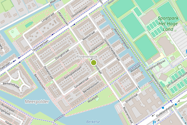 Ambulance-melding op Rivierenstraat, Berkel en Rodenrijs op 20 juni, kaart-overzicht