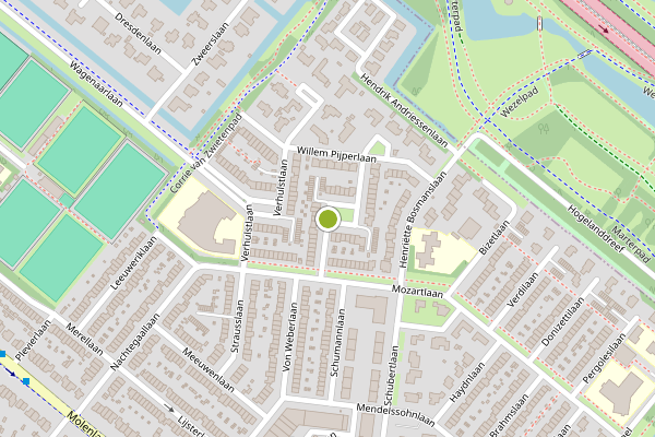 Ambulance-melding op Diepenbrocklaan, Rotterdam op 5 mei, kaart-overzicht