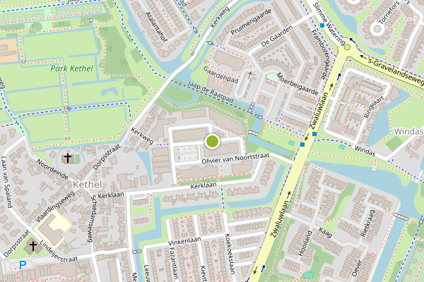 Ambulance-melding op Cornelis Houtmanstraat, Schiedam op 5 mei, kaart-overzicht