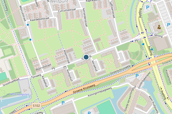 Politie-melding op Tijmweg, Hoogvliet op 21 juni, kaart-overzicht