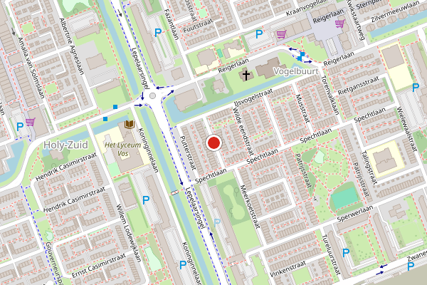 Brandweer-melding op Winterkoningstraat, Vlaardingen op 5 mei, kaart-overzicht