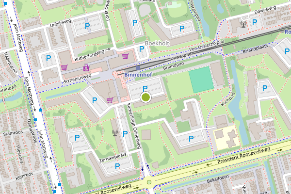 Ambulance-melding op Max Planckplaats, Rotterdam op 21 juni, kaart-overzicht